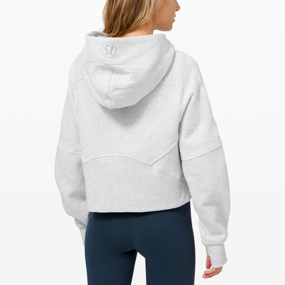 lululemon Scuba Oversized 1/2 Zip Hoodie Ultra Light Grey Size XS/S - Picture 5 of 5